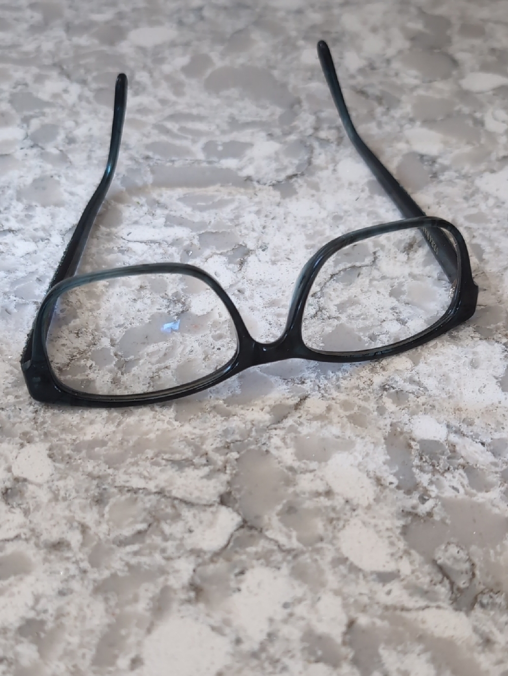 Vera Wang Black Eyewear with Iridescent Accent